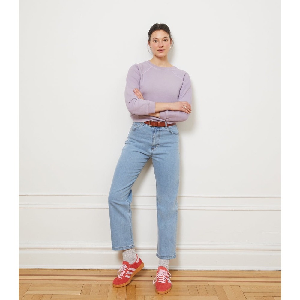 Loup VIVIENNE STRAIGHT LEG JEANS - LIGHT INDIGO High Rise S